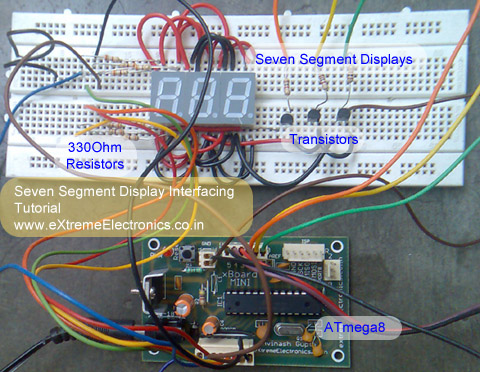 Multiplexed Seven Segment Displays.