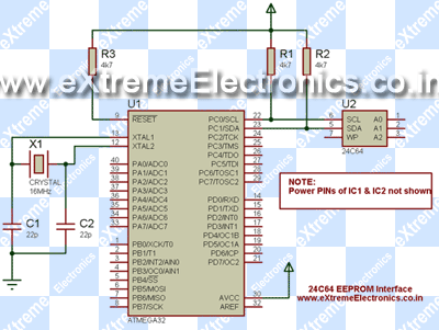 interfacing avr mcu with 24c serial eeprom