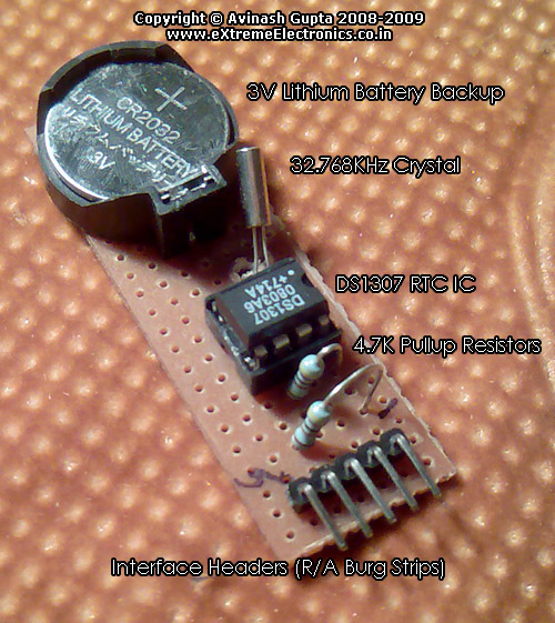 DS1307 RCT Module with lithium cell