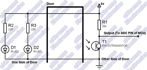 Door Entry Detection Schematic