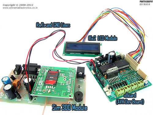 avr gsm module interface