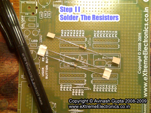 making atmel avr development board circuit