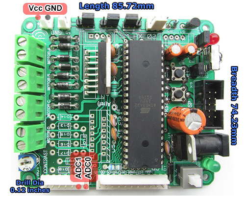 xboard adc and supply pins