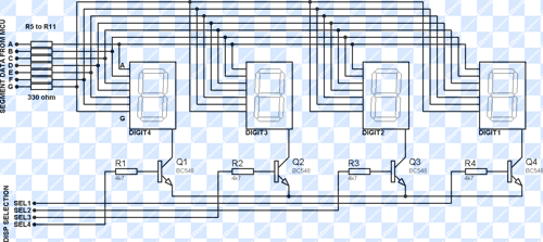 Seven Segment Multiplexing with PIC