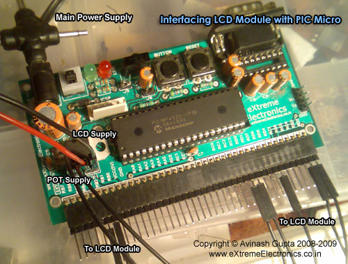 LCD Module Interface with PIC Microcontroller