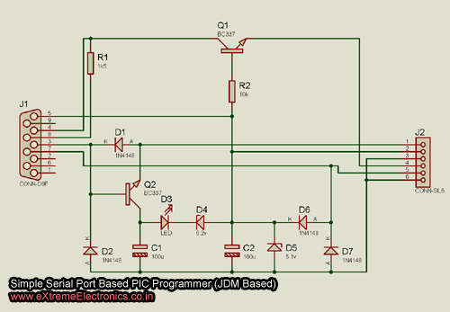 Simple Serial Port Based PIC Programmer