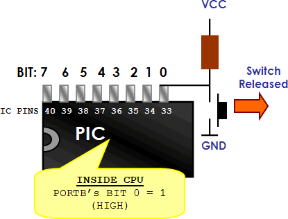 pic interface with switch