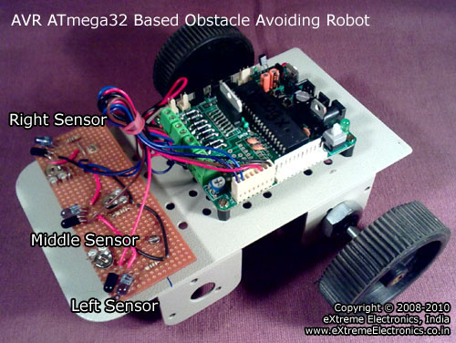 sensor placement in our robot